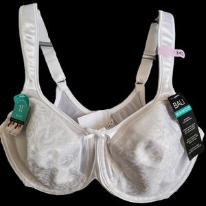 Bali minimizer white bra 34 D